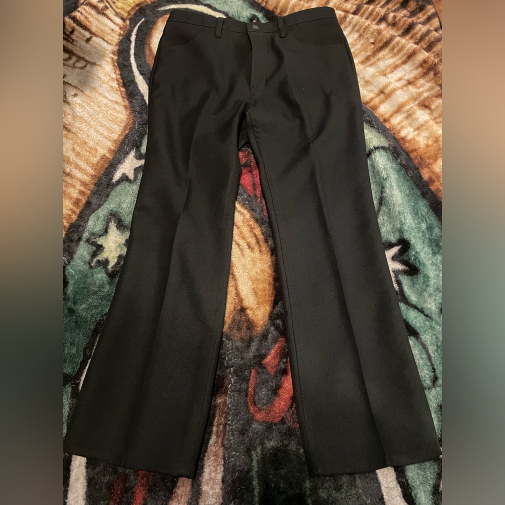 Men’s 100% Polyester Wrangler Boot Cut Old School Style Pants.